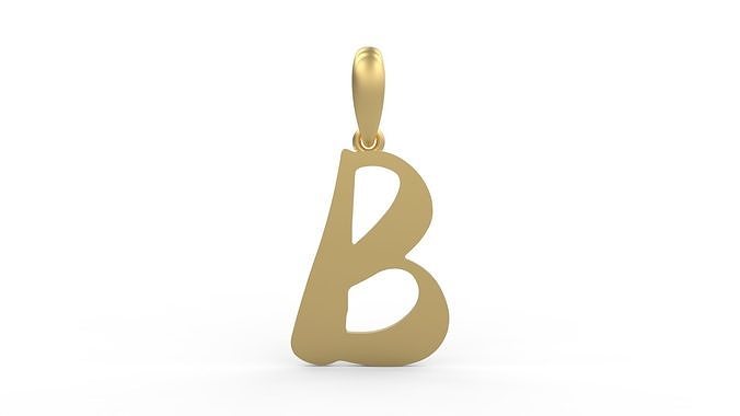Initial Letters Pendant The Historich B 3D print model