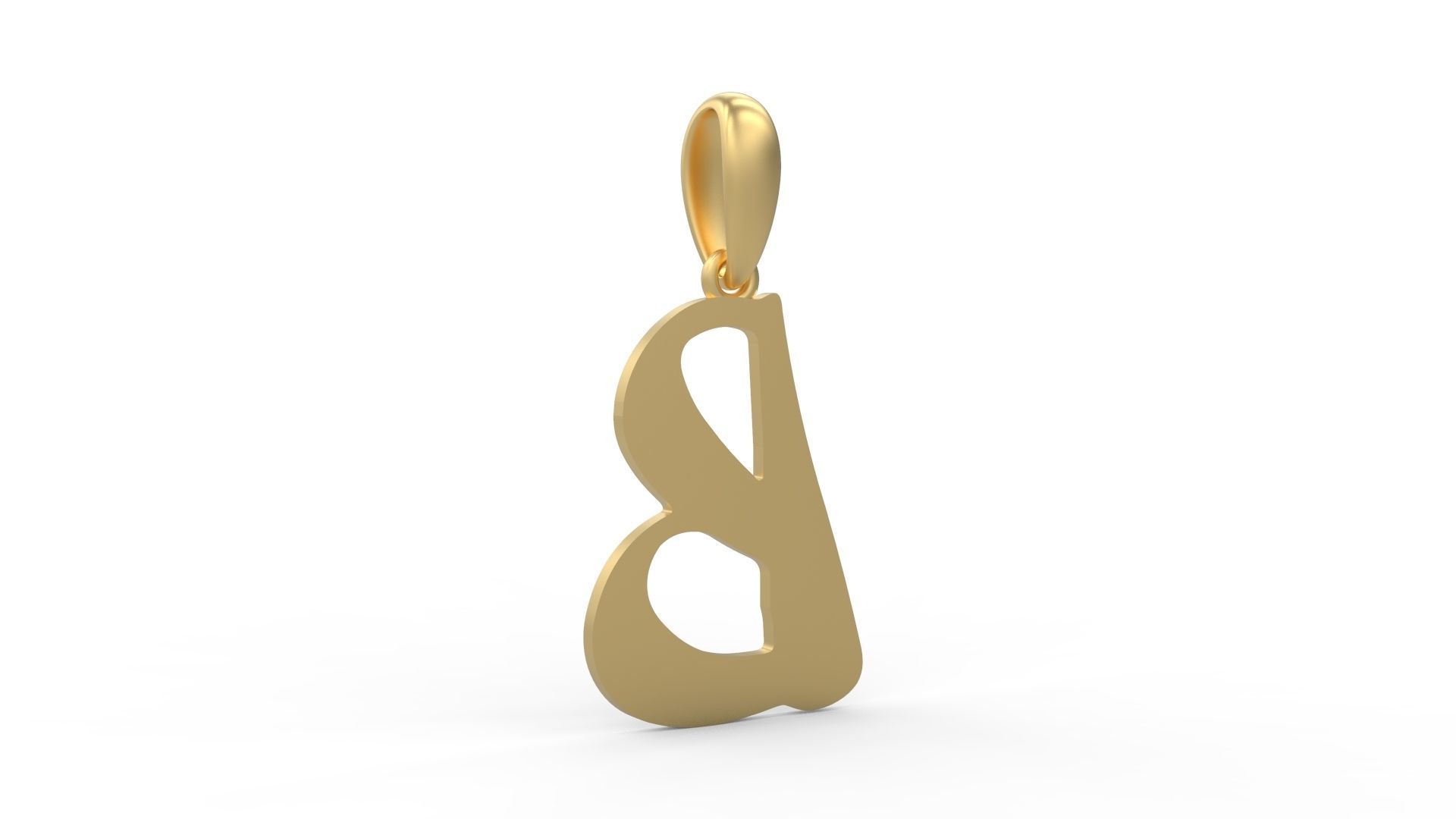 Initial Letters Pendant The Historich B 3D print model_3