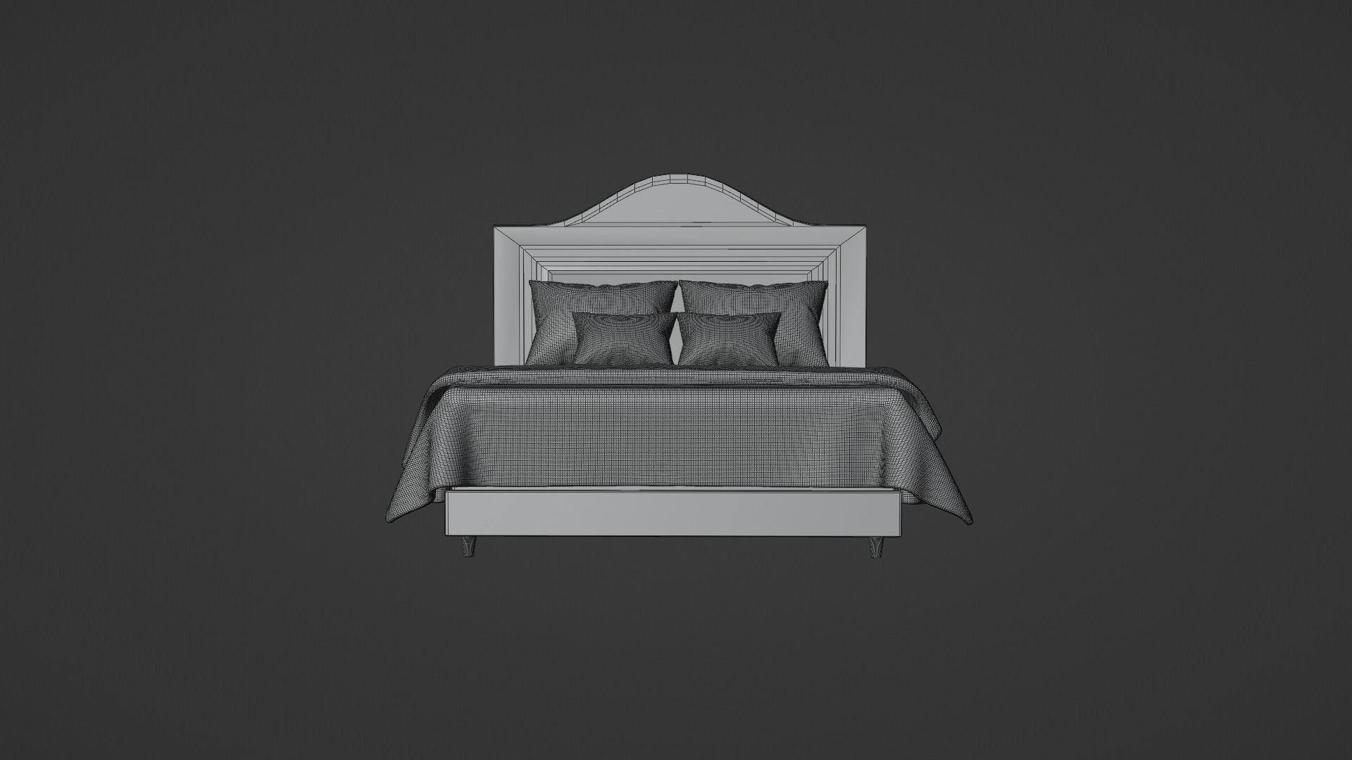 Bed 3 Model 3D model_5