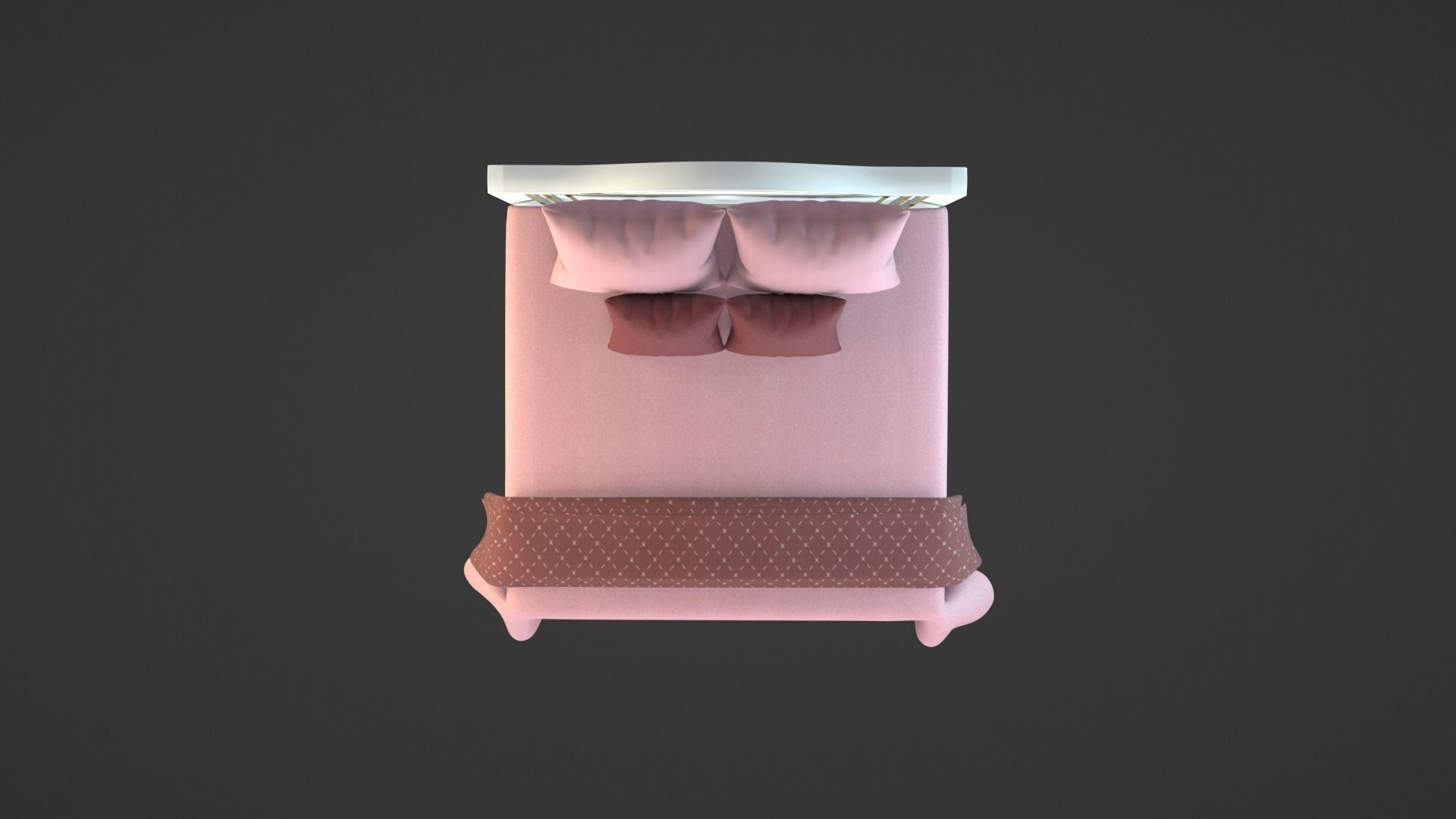 Bed 3 Model 3D model_9