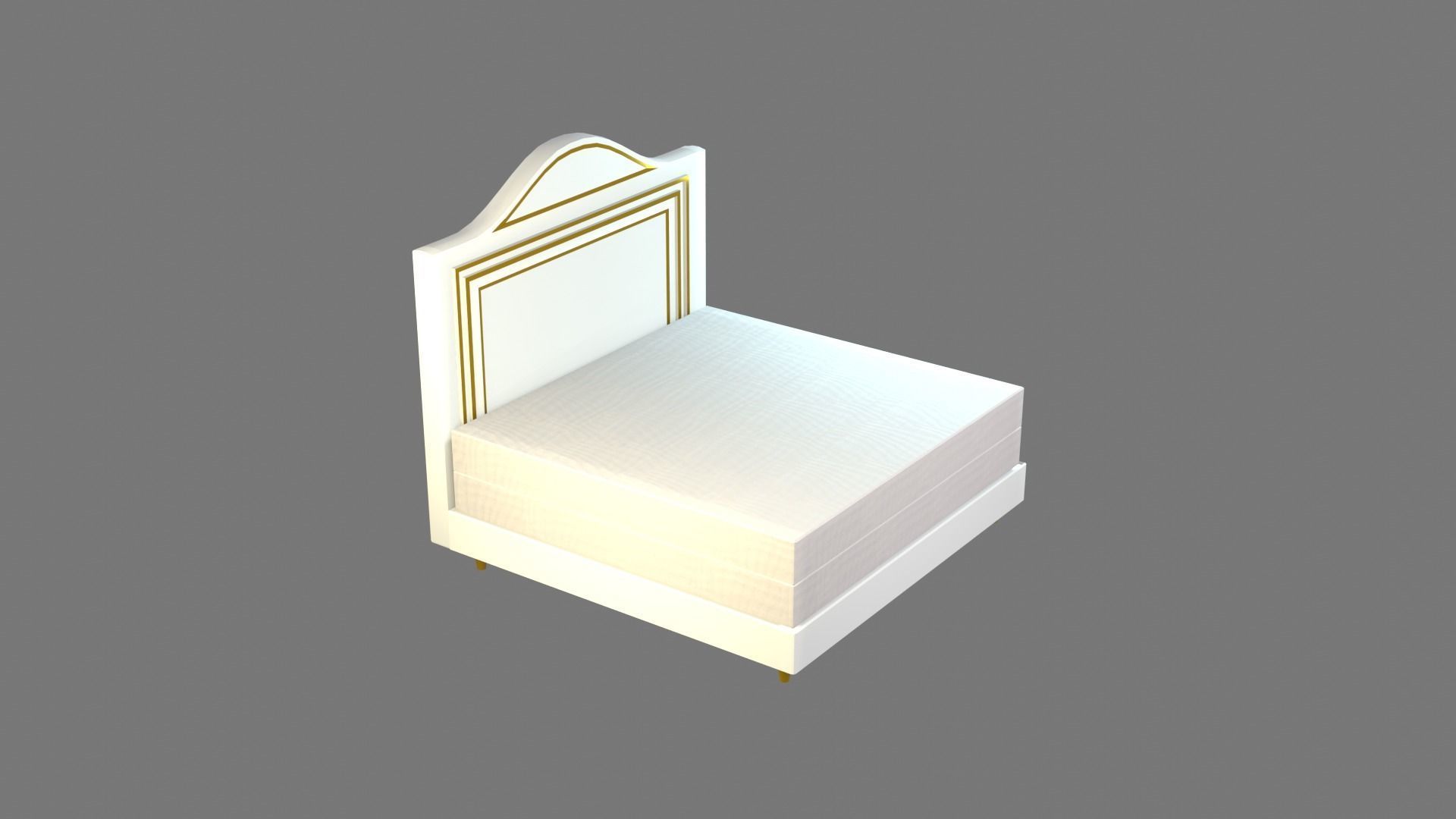 Bed 3 Model 3D model_23