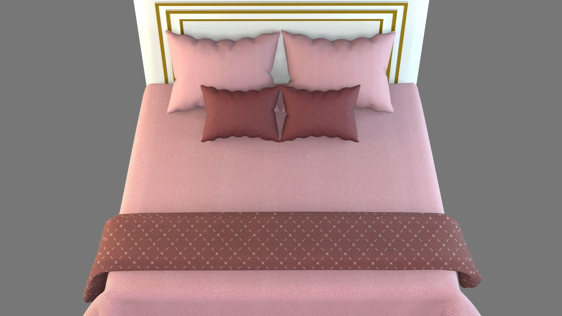 Bed 3 Model 3D model_29