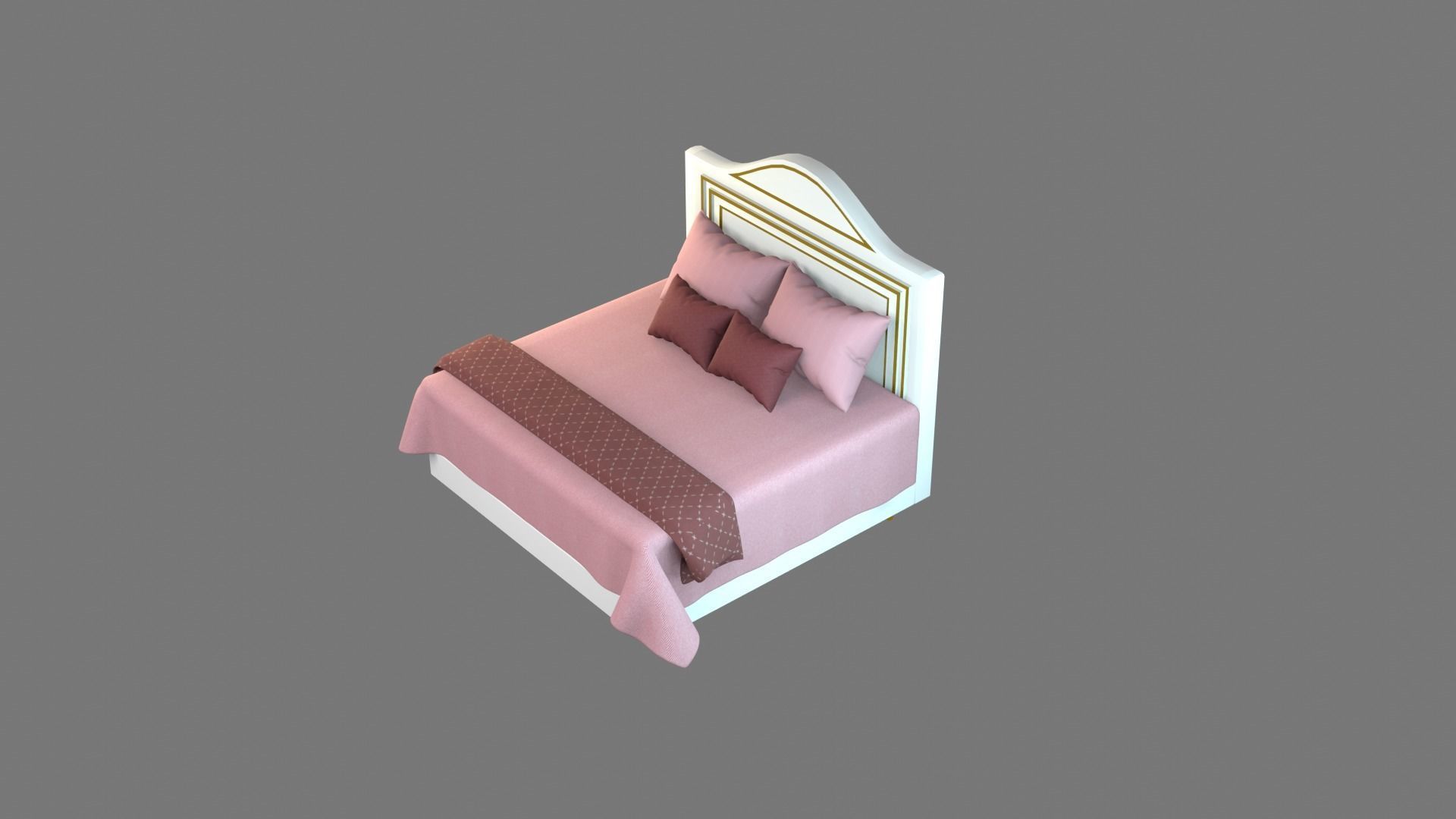 Bed 3 Model 3D model_17