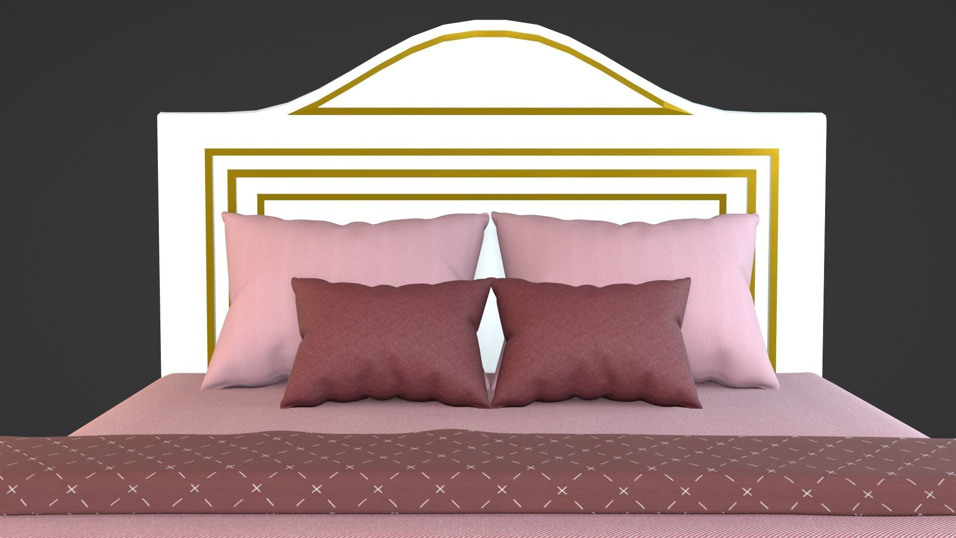 Bed 3 Model 3D model_26