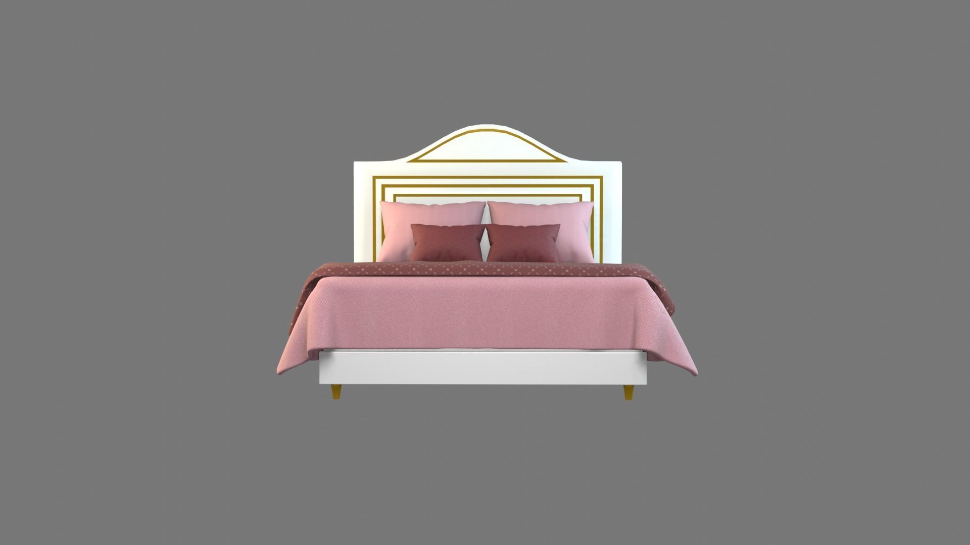 Bed 3 Model 3D model_7