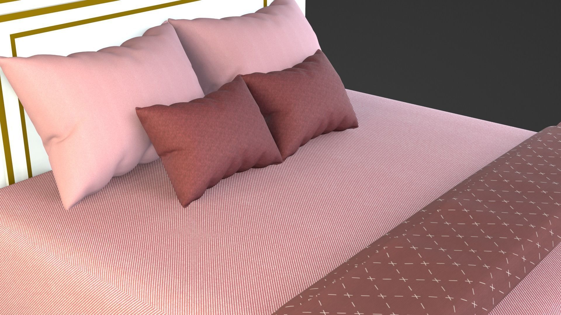 Bed 3 Model 3D model_32
