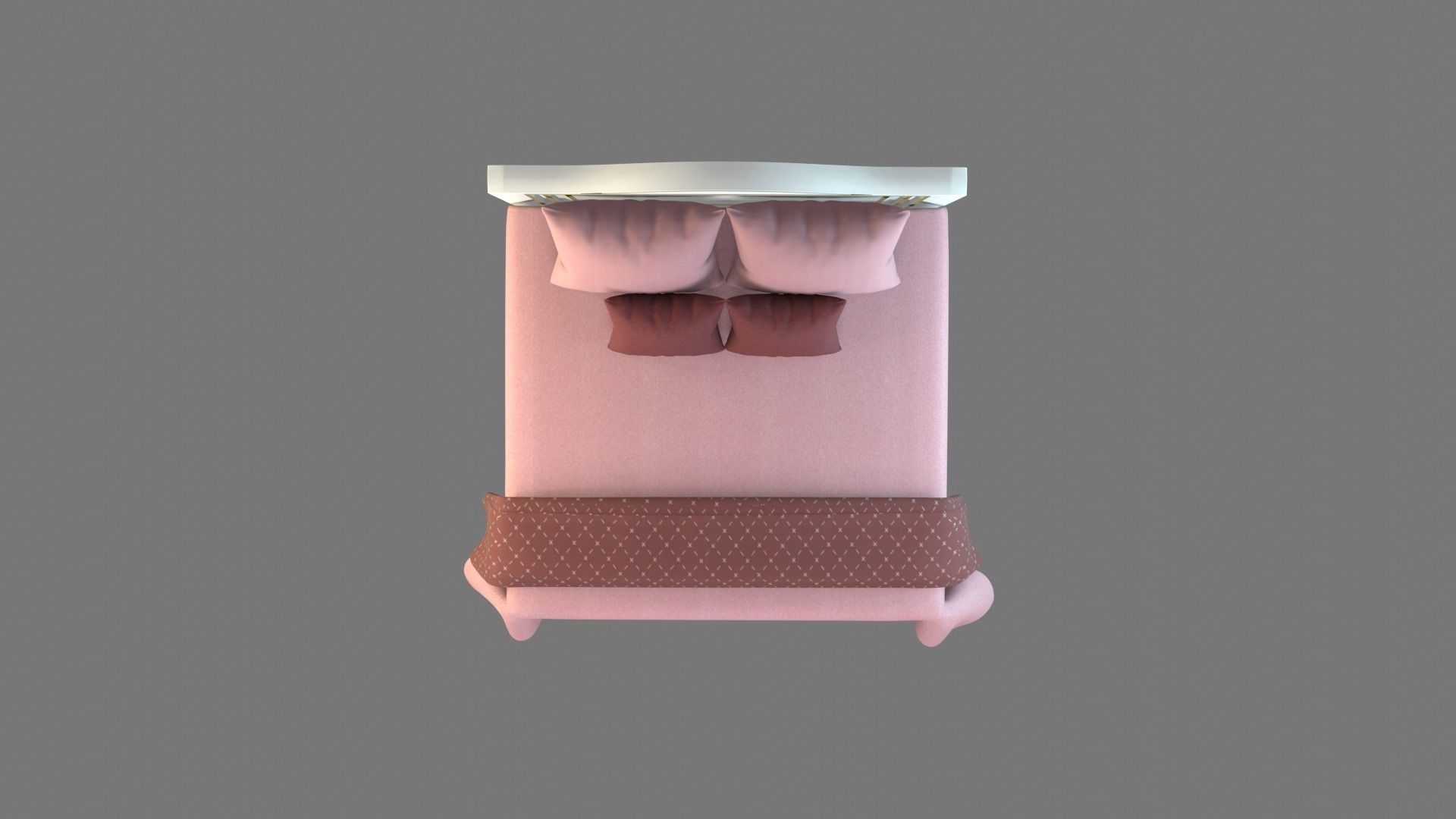 Bed 3 Model 3D model_10