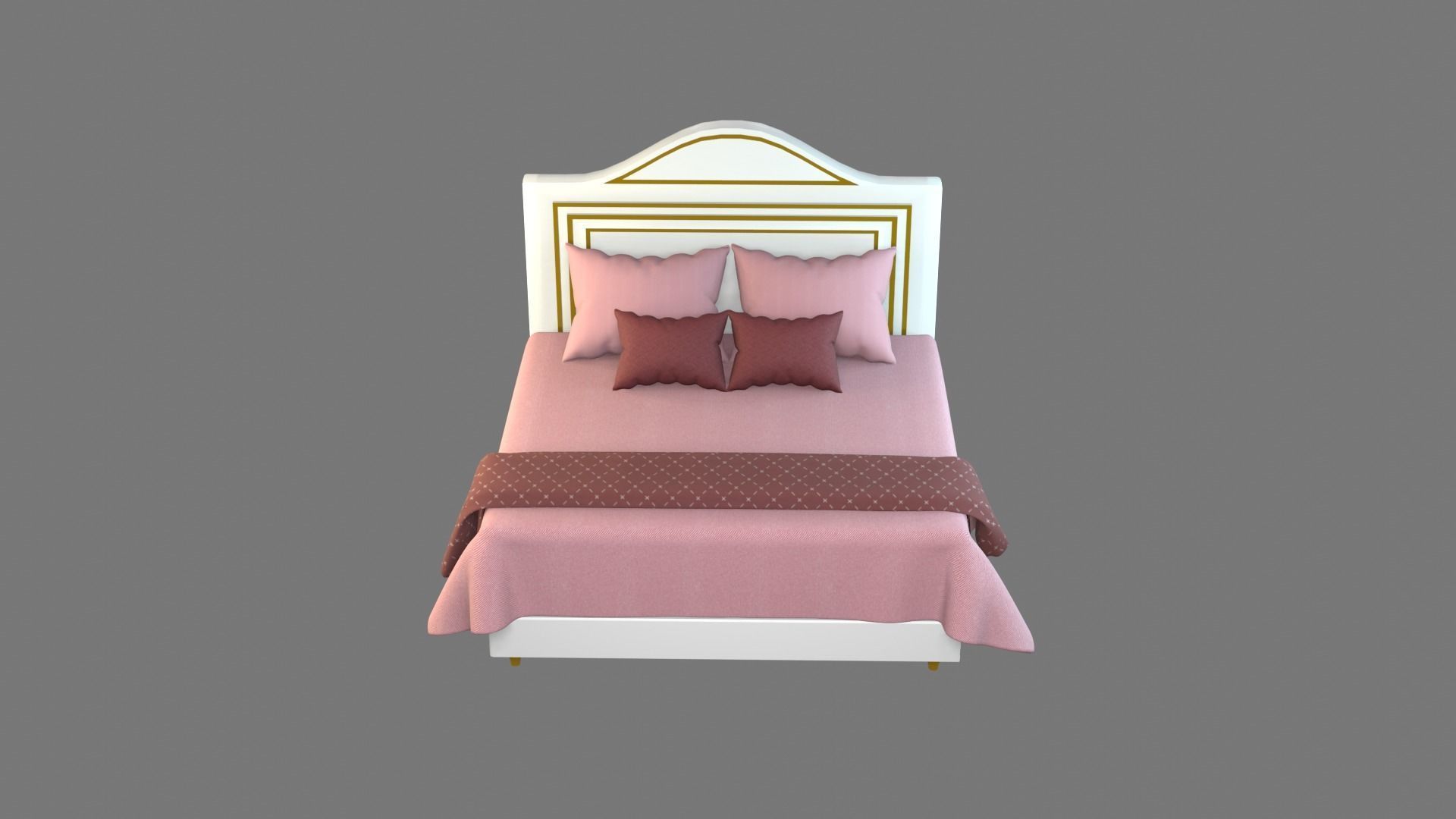 Bed 3 Model 3D model_15