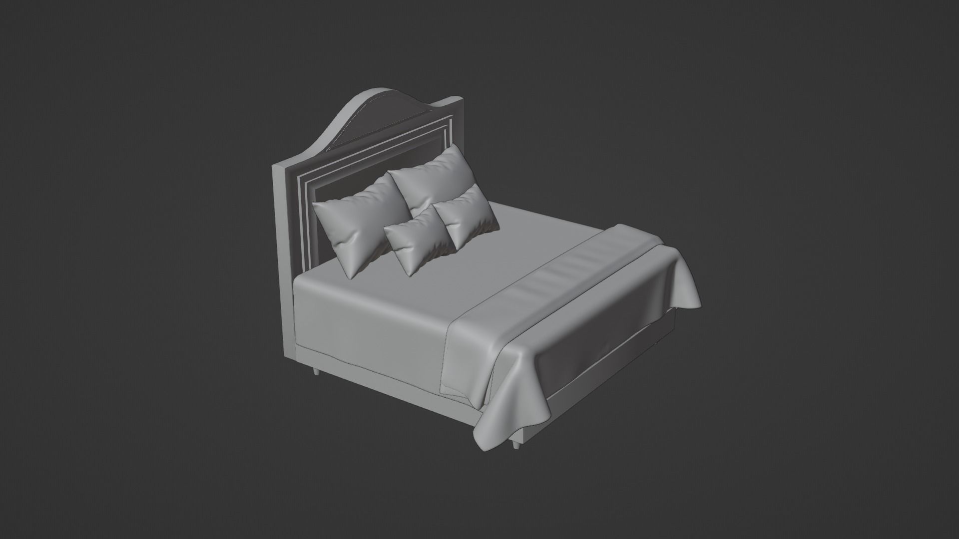 Bed 3 Model 3D model_11