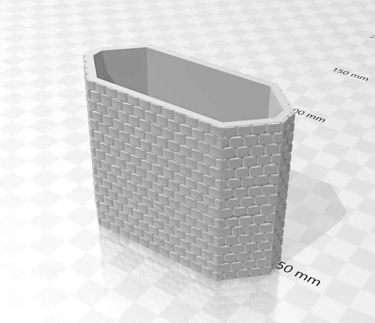 Marklin HO 7065 M Track Bridge Pillar NO TOP 3D model_0