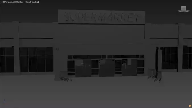Supermarket no textured interior
