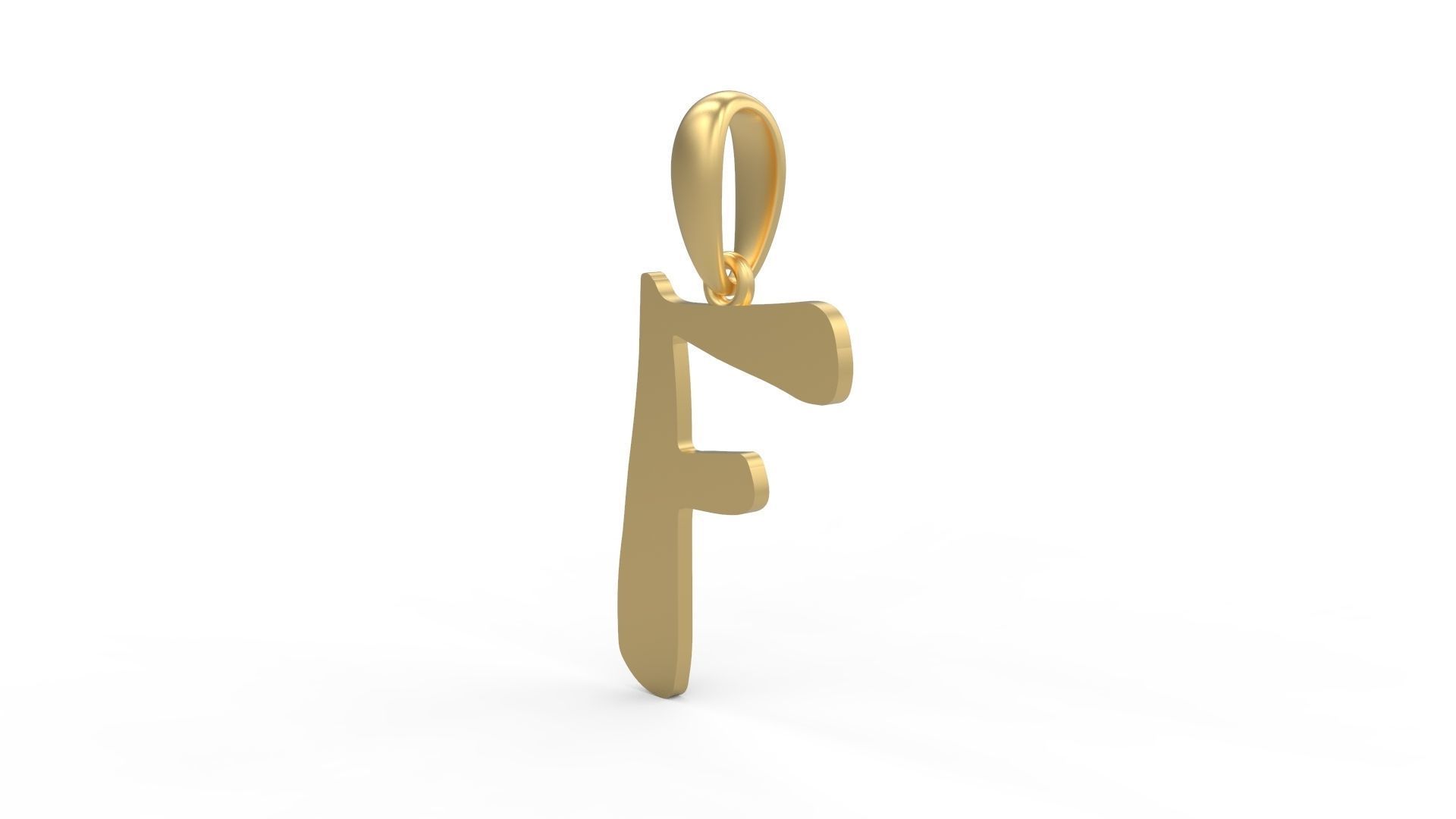 Initial Letters Pendant The Historich F 3D print model_1