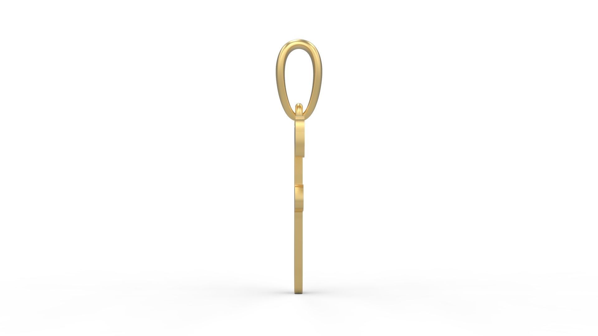 Initial Letters Pendant The Historich F 3D print model_2