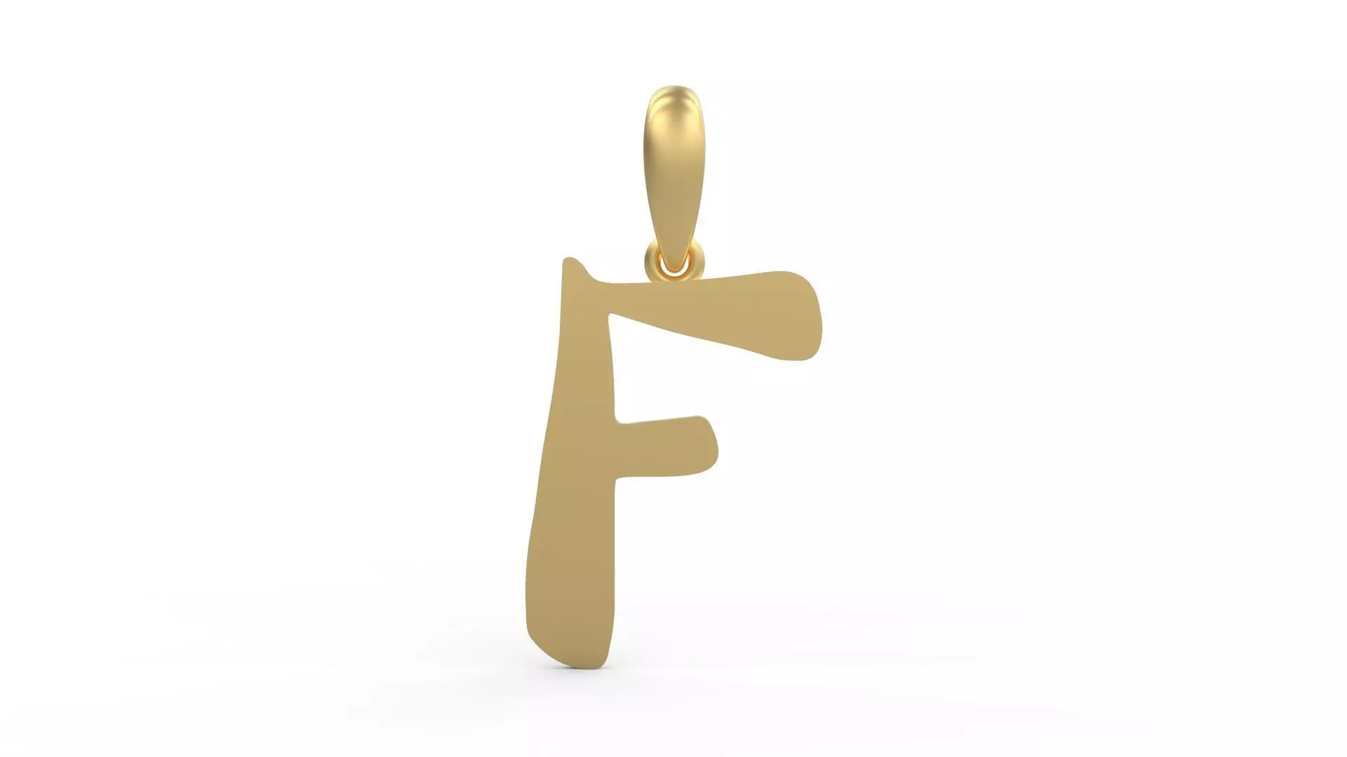 Initial Letters Pendant The Historich F 3D print model_0