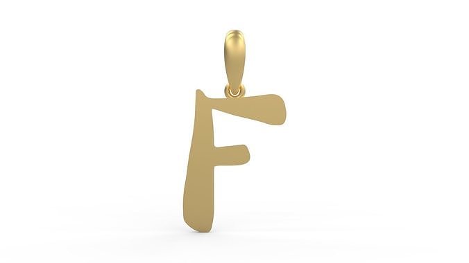 Initial Letters Pendant The Historich F 3D print model