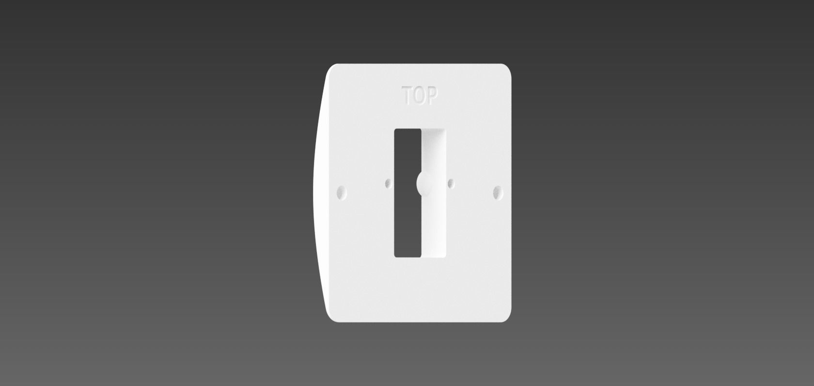 Ikea Tradfri Remote Control Adapter for Single UK Light Switch 3D model ...