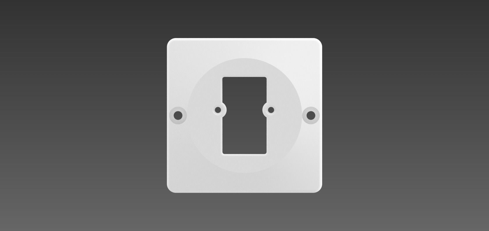 Ikea Tradfri Remote Control Adapter for Single UK Light Switch 3D model ...