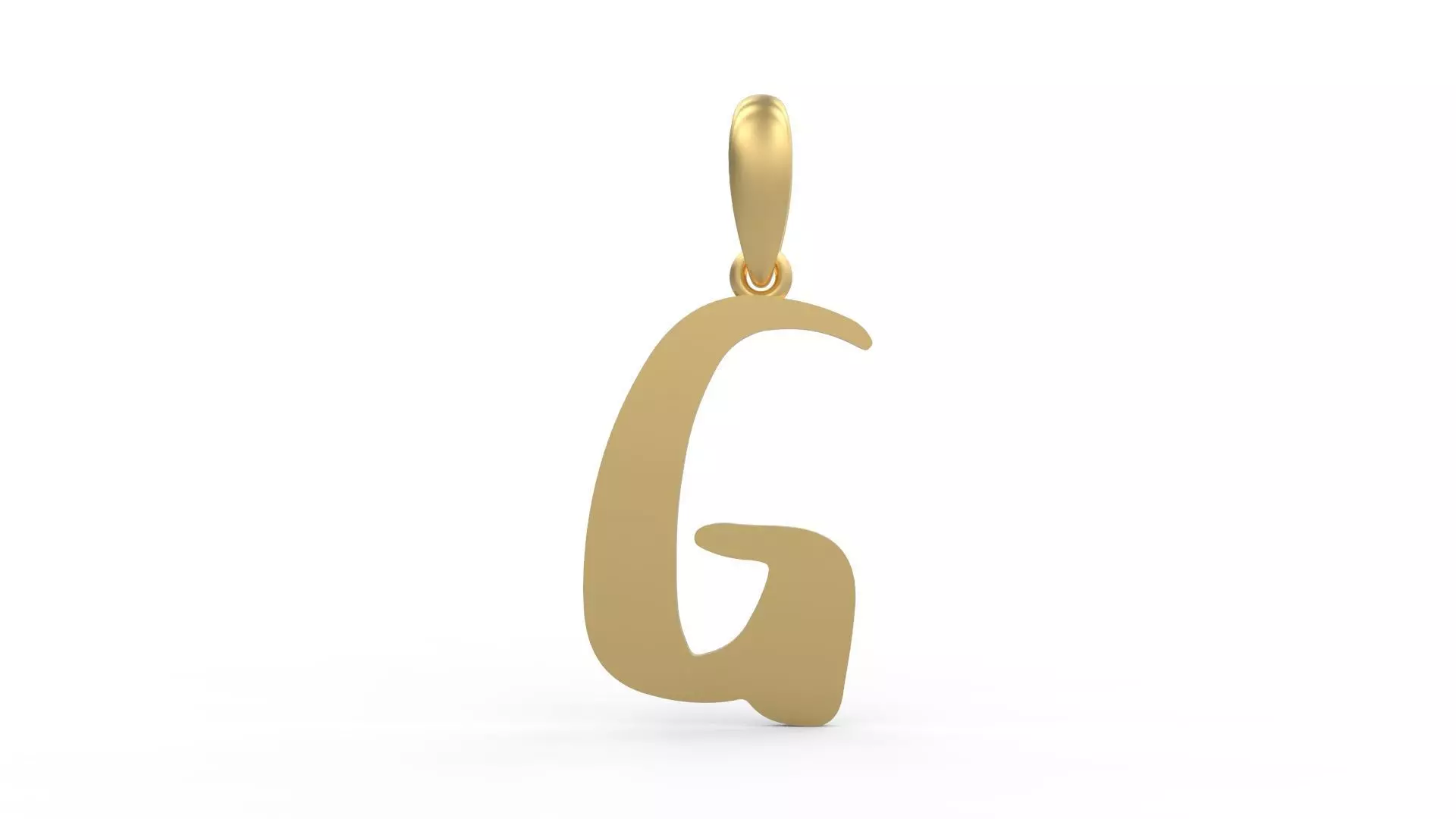 Initial Letters Pendant The Historich G 3D print model_0