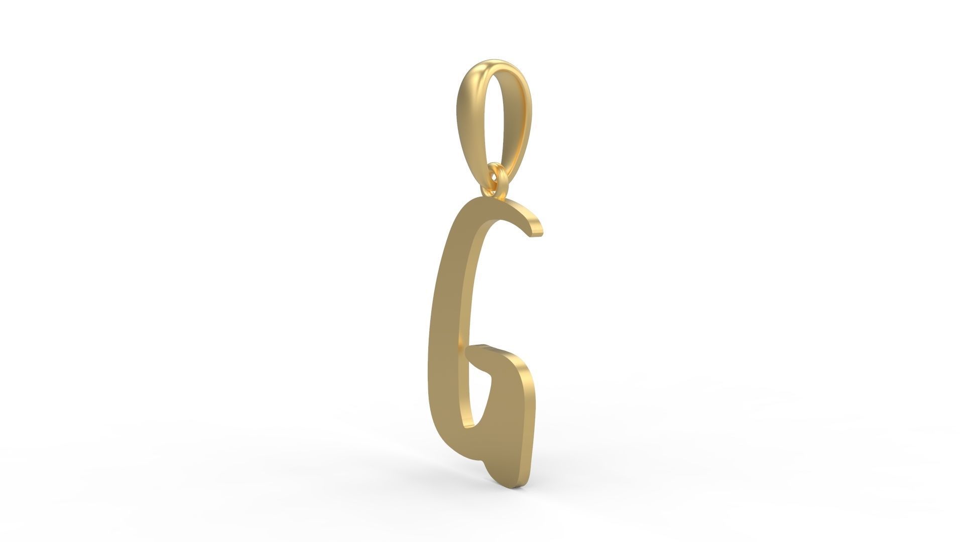 Initial Letters Pendant The Historich G 3D print model_1