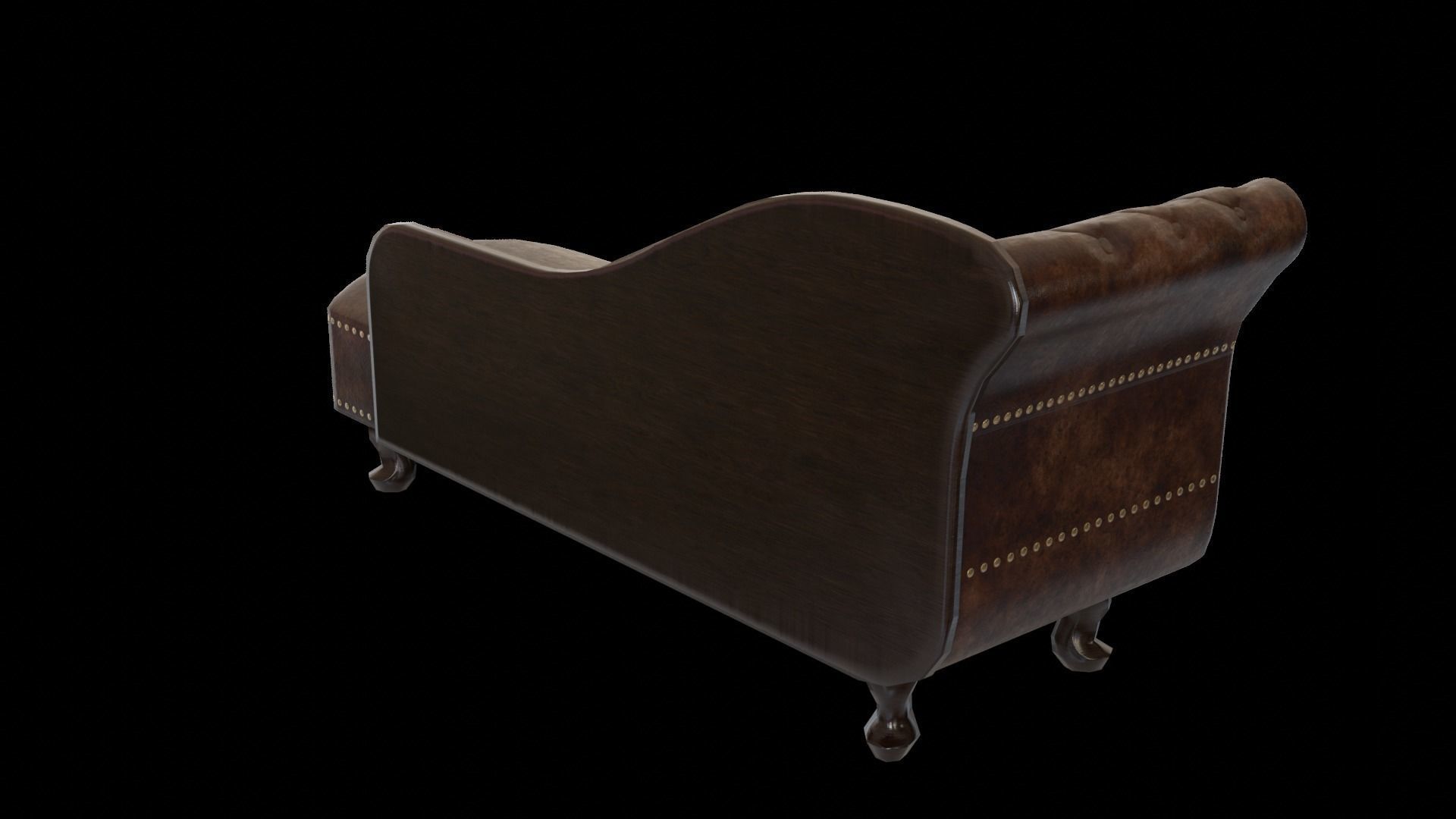 Chaise lounge Low-poly 3D model_16