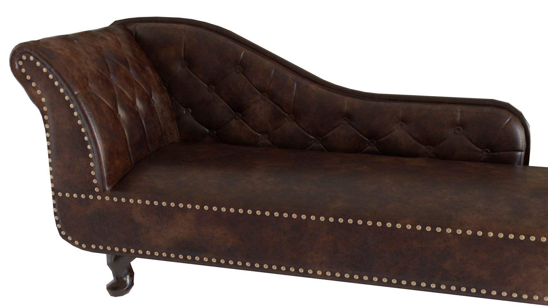 Chaise lounge Low-poly 3D model_7