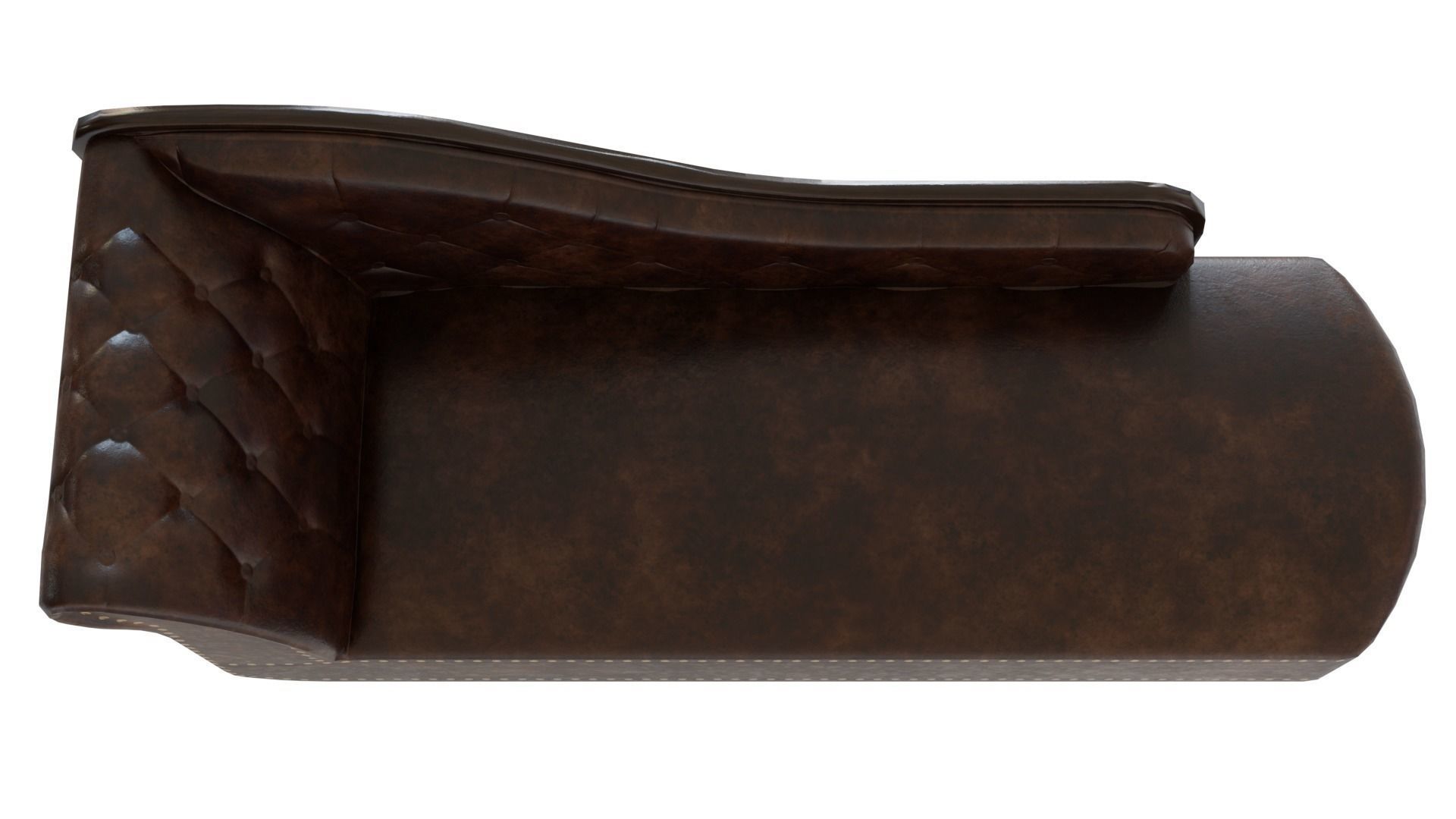 Chaise lounge Low-poly 3D model_11