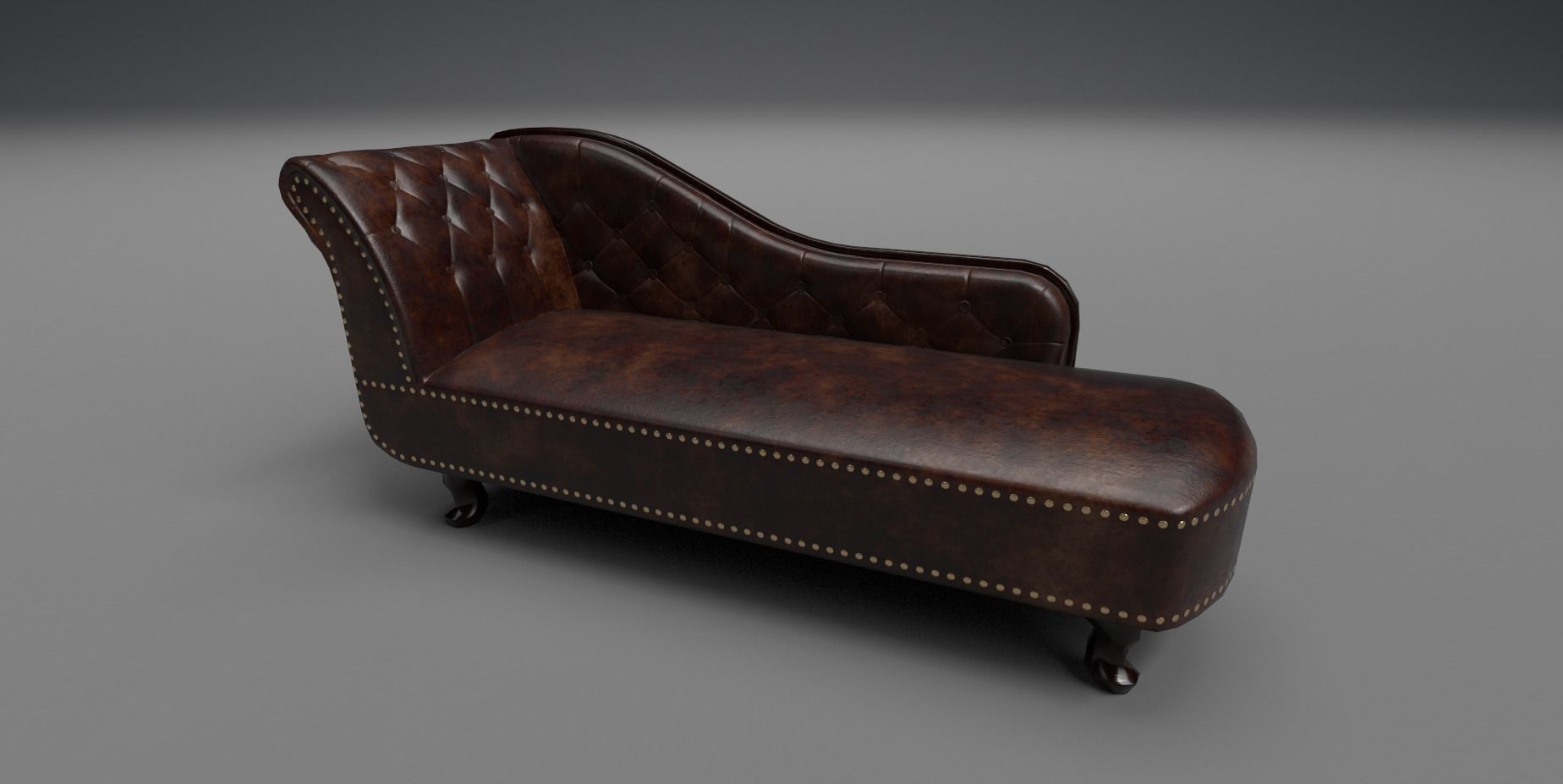 Chaise lounge Low-poly 3D model_8