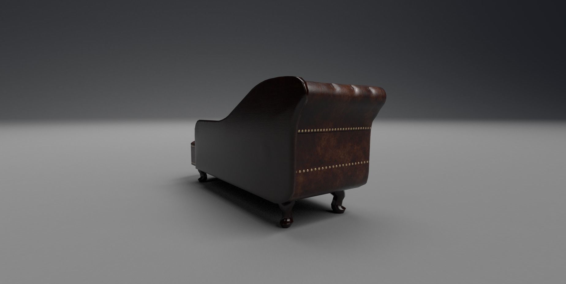 Chaise lounge Low-poly 3D model_12