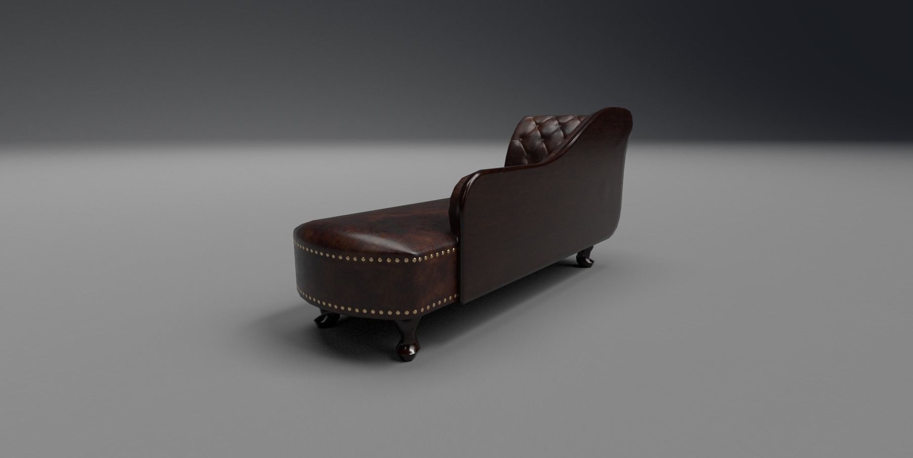 Chaise lounge Low-poly 3D model_13