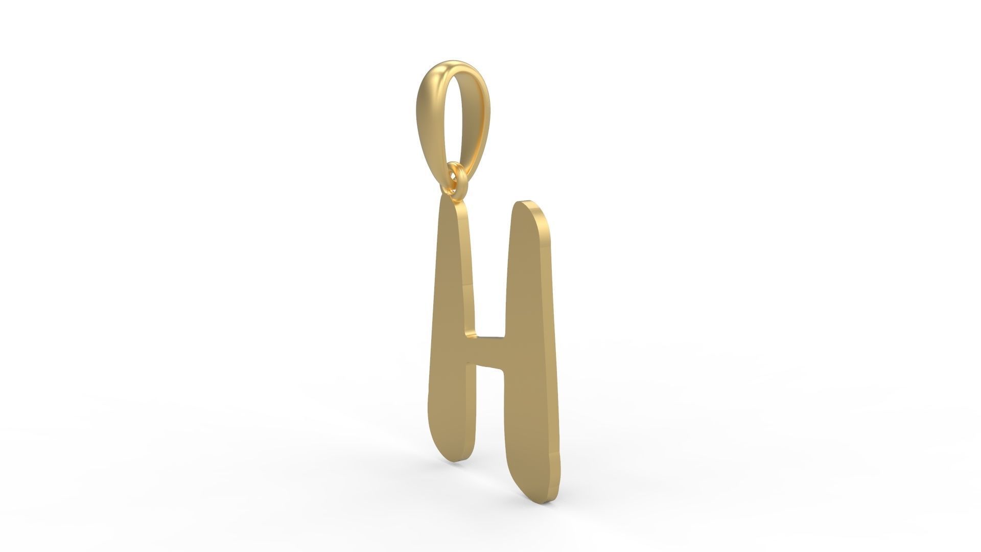 Initial Letters Pendant The Historich H 3D print model_1