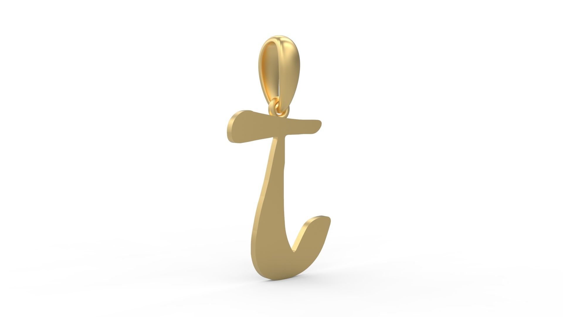 Initial Letters Pendant The Historich J 3D print model_3