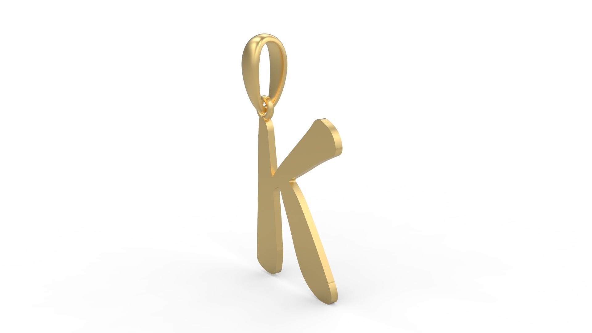 Initial Letters Pendant The Historich K 3D print model_1