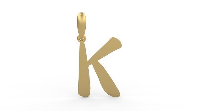 Initial Letters Pendant The Historich K 3D print model