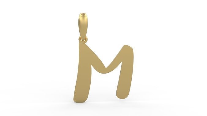 Initial Letters Pendant The Historich M 3D print model