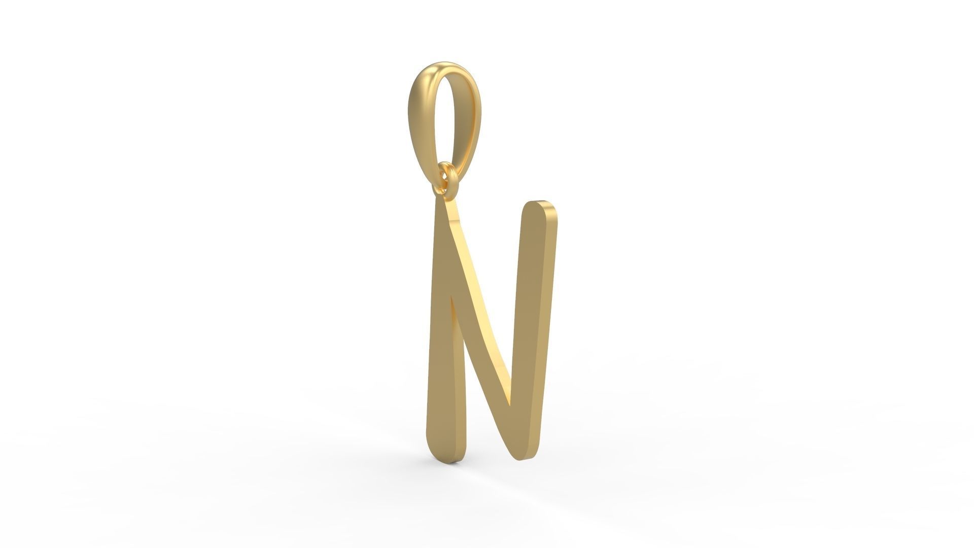 Initial Letters Pendant The Historich N 3D print model_1