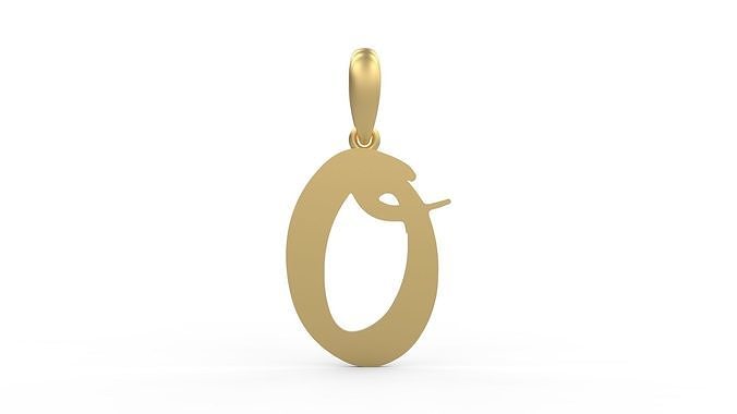 Initial Letters Pendant The Historich O 3D print model