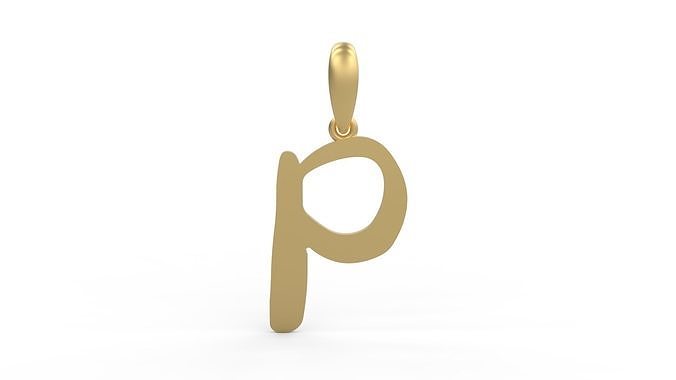Initial Letters Pendant The Historich P 3D print model