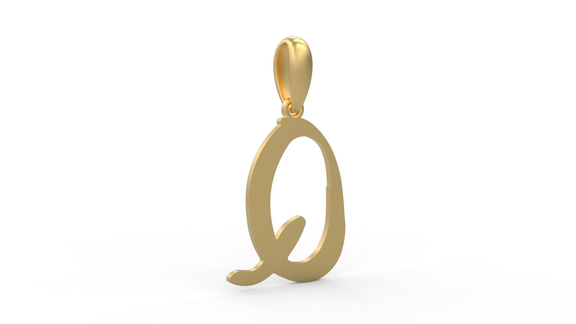 Initial Letters Pendant The Historich Q 3D print model_3