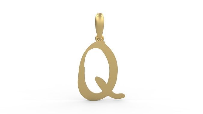 Initial Letters Pendant The Historich Q 3D print model
