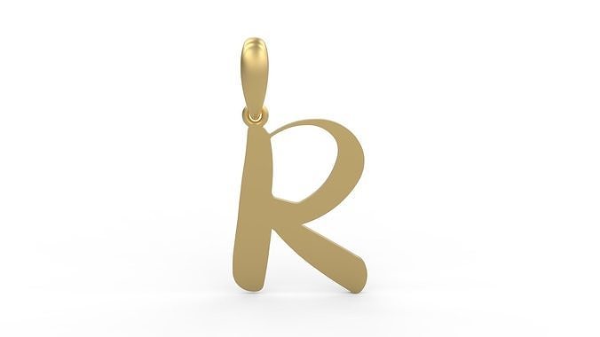 Initial Letters Pendant The Historich R 3D print model
