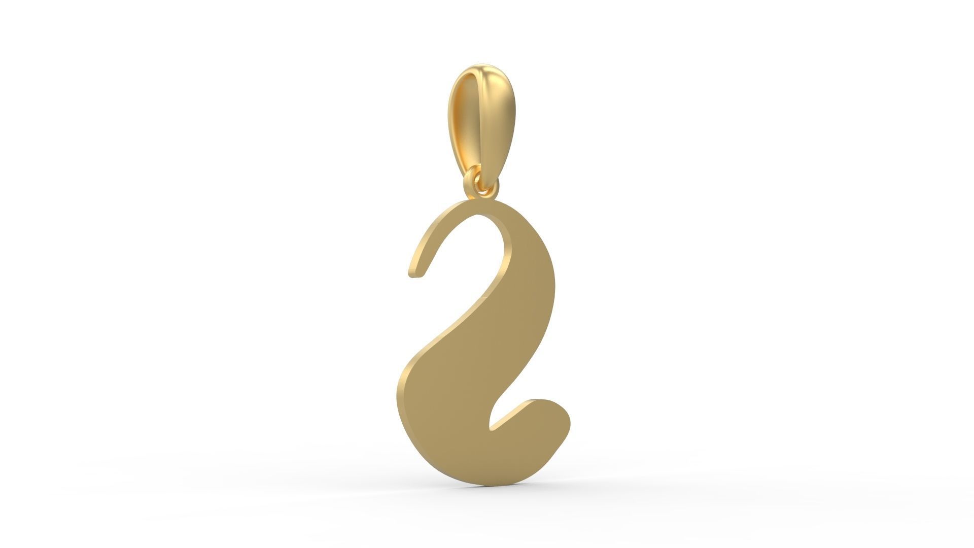 Initial Letters Pendant The Historich S 3D print model_3