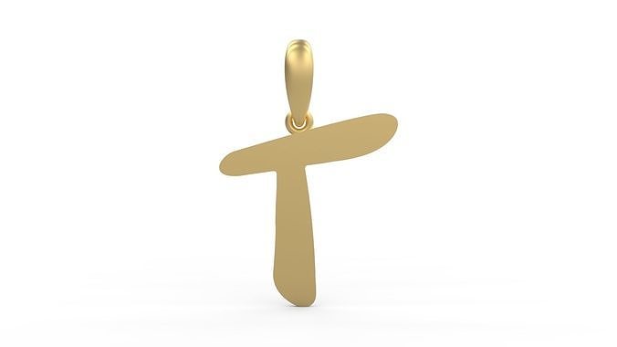 Initial Letters Pendant The Historich T 3D print model