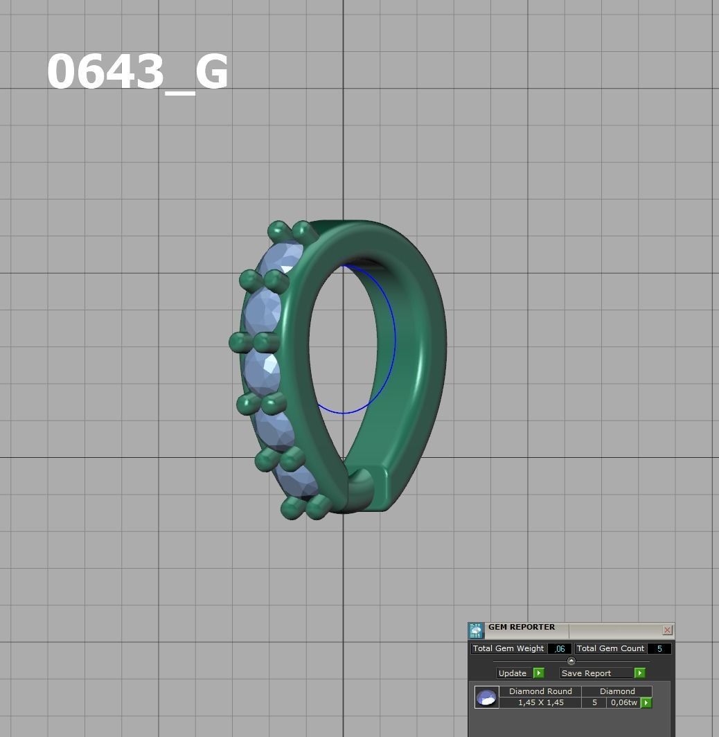 DIAMOND BAILS PACKAGE 4 different size for Pendants Necklaces 3D print model_28