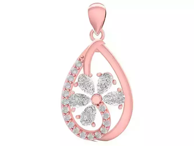 hongkong diamond pendant 3046