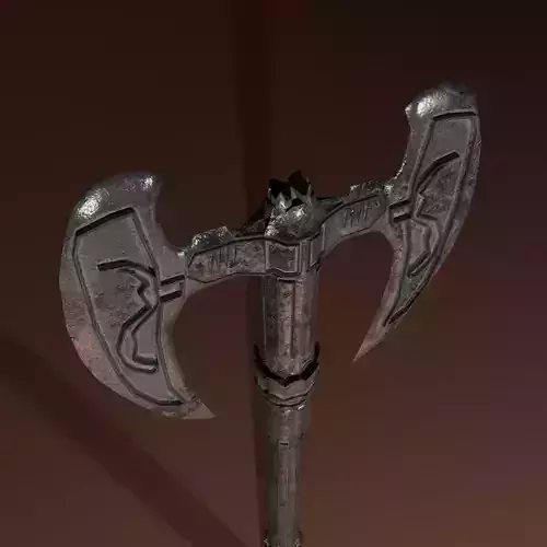 Double Bladed Battle Axe PBR