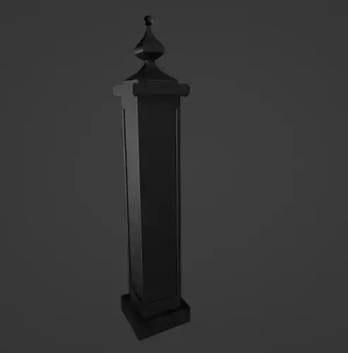 Simple Column Low-poly 3D model Low-poly 3D model