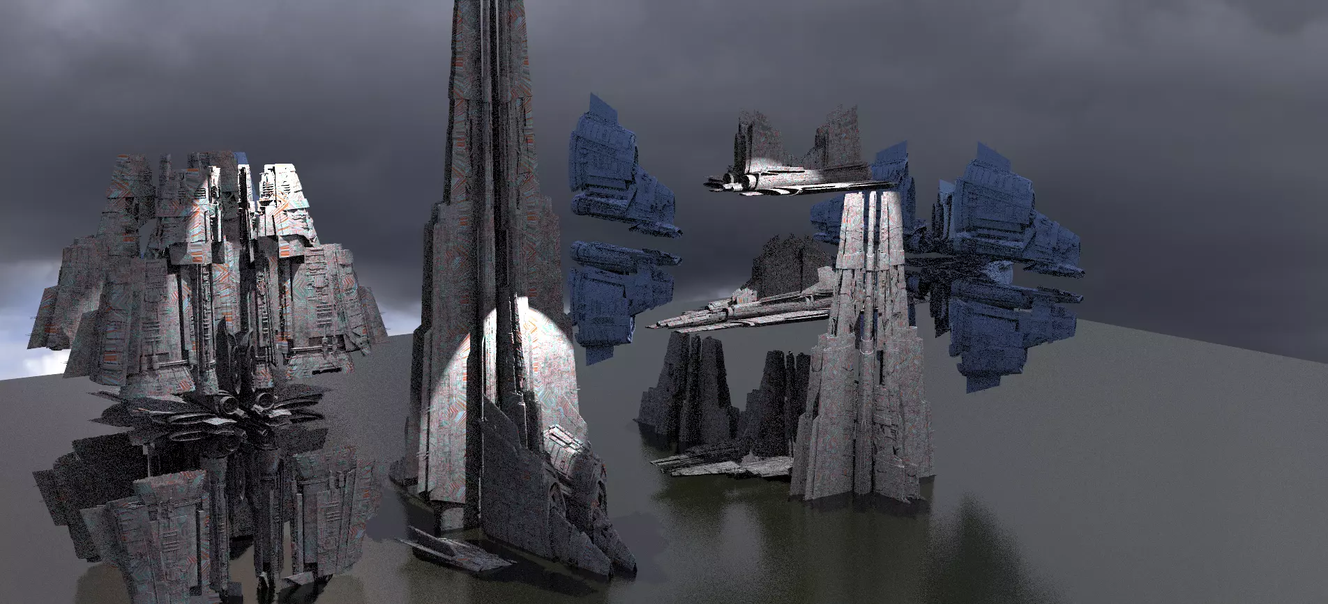 Stargate Pyramid City 10 model designs 3D model_0