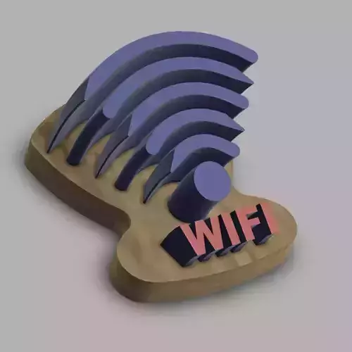 3D model of WIFI symbol to print
