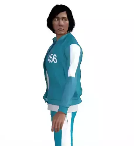 Squid Game Seong Gi-hun Character Model 3D model