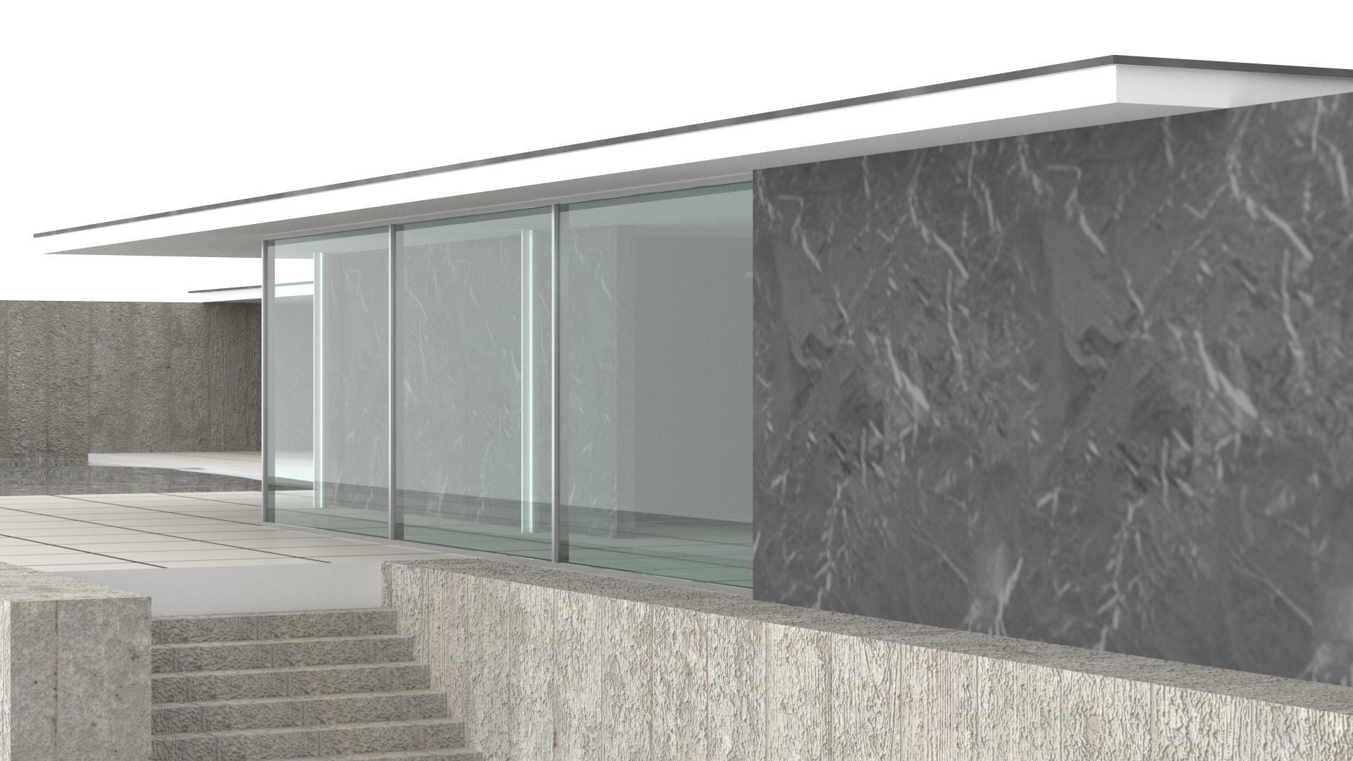 Barcelona Pavilion 3D model_6